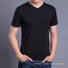 Chine fabricant en gros hommes noir T Shirt Fashion T Shirt Design